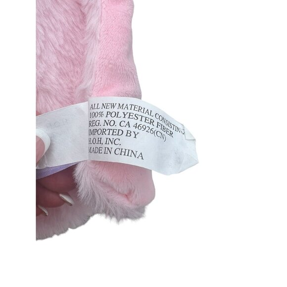 Land of Dreams Pink Elephant Plush Baby Security Blanket Lovey Oversized 24 X 24 - Picture 6 of 6